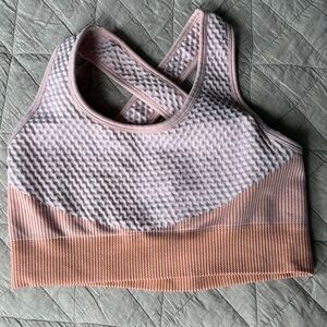 Waffle textured sports bra